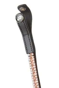 Horze Nancy Stirnriemen Mit Kristallen Und Flechtdetail -Reitsportbedarf 10170 BL RGO 2