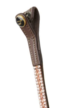 Horze Nancy Stirnriemen Mit Kristallen Und Flechtdetail -Reitsportbedarf 10170 br rgo 02