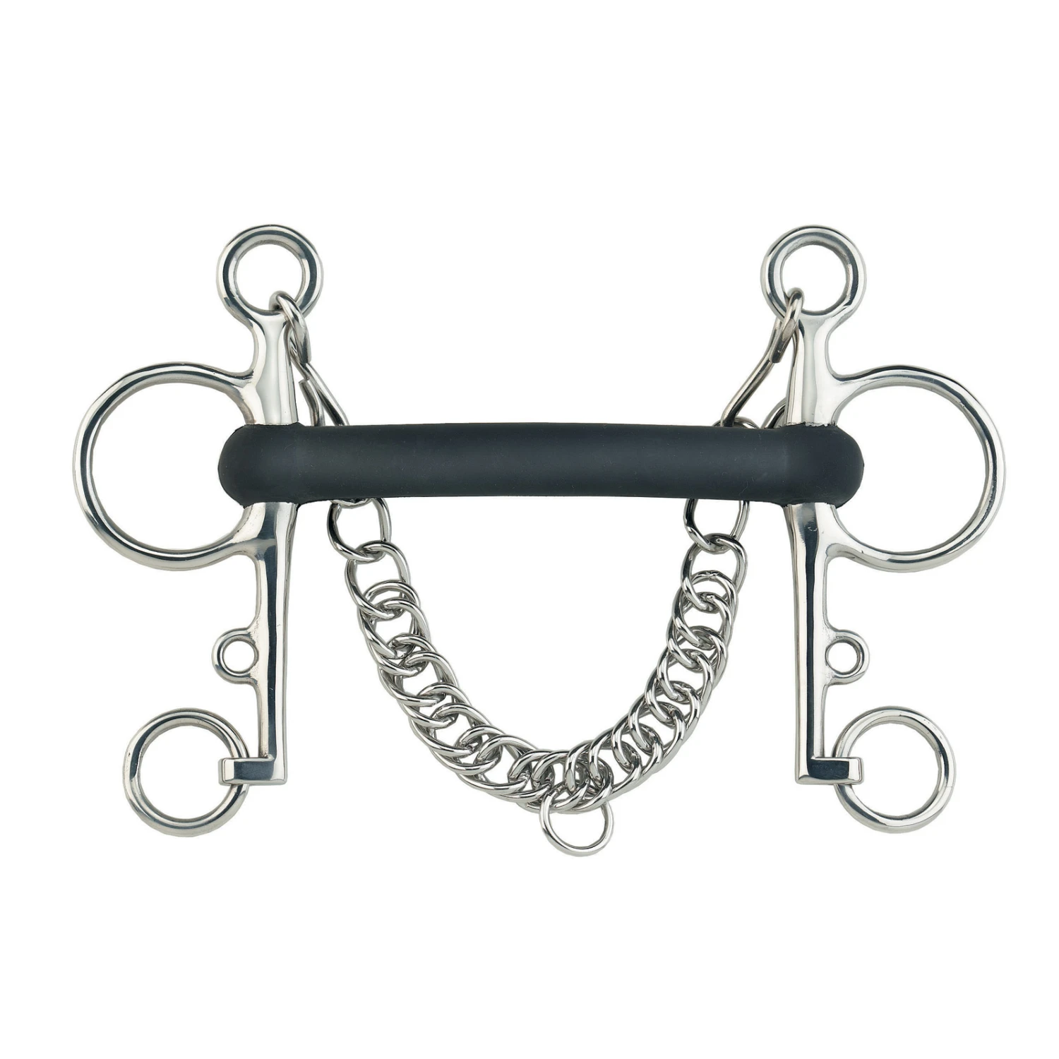 Pelham Stangengebiss Hartgummi Starr 18mm 1 Pelham Stangengebiss Hartgummi Starr 18mm