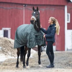 Horze Avalanche Regendecke Mit Hohem Hals, 150g -Reitsportbedarf 24047 FNGR DGG 1