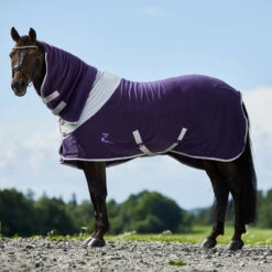 Horze Turin Fleece-Abschwitzdecke Mit Halsteil -Reitsportbedarf 24658 PU 1