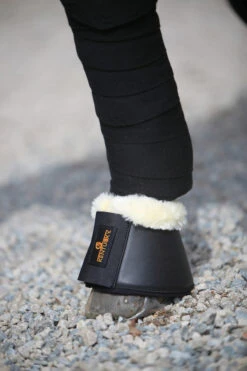 Kentucky Horsewear Sprungglocken Lammfell Leder -Reitsportbedarf 307123 BL 2