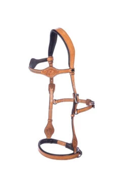 FRA Dandy Sidepull (System 3) Leather, W/ Leather Clip Reins -Reitsportbedarf 322950 NAT 2