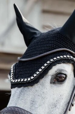 Kentucky Horsewear Wellington Steine & Perlen Fliegenhaube -Reitsportbedarf 341247 BL 3