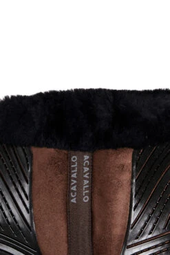 Acavallo Close Contact Gel & Memory Foam Pad Mit Lammfell -Reitsportbedarf 342256 BR BL 3