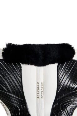 Acavallo Close Contact Gel & Memory Foam Pad Mit Lammfell -Reitsportbedarf 342256 WH BL 3